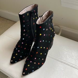 Betsy Johnson rhinestones boots